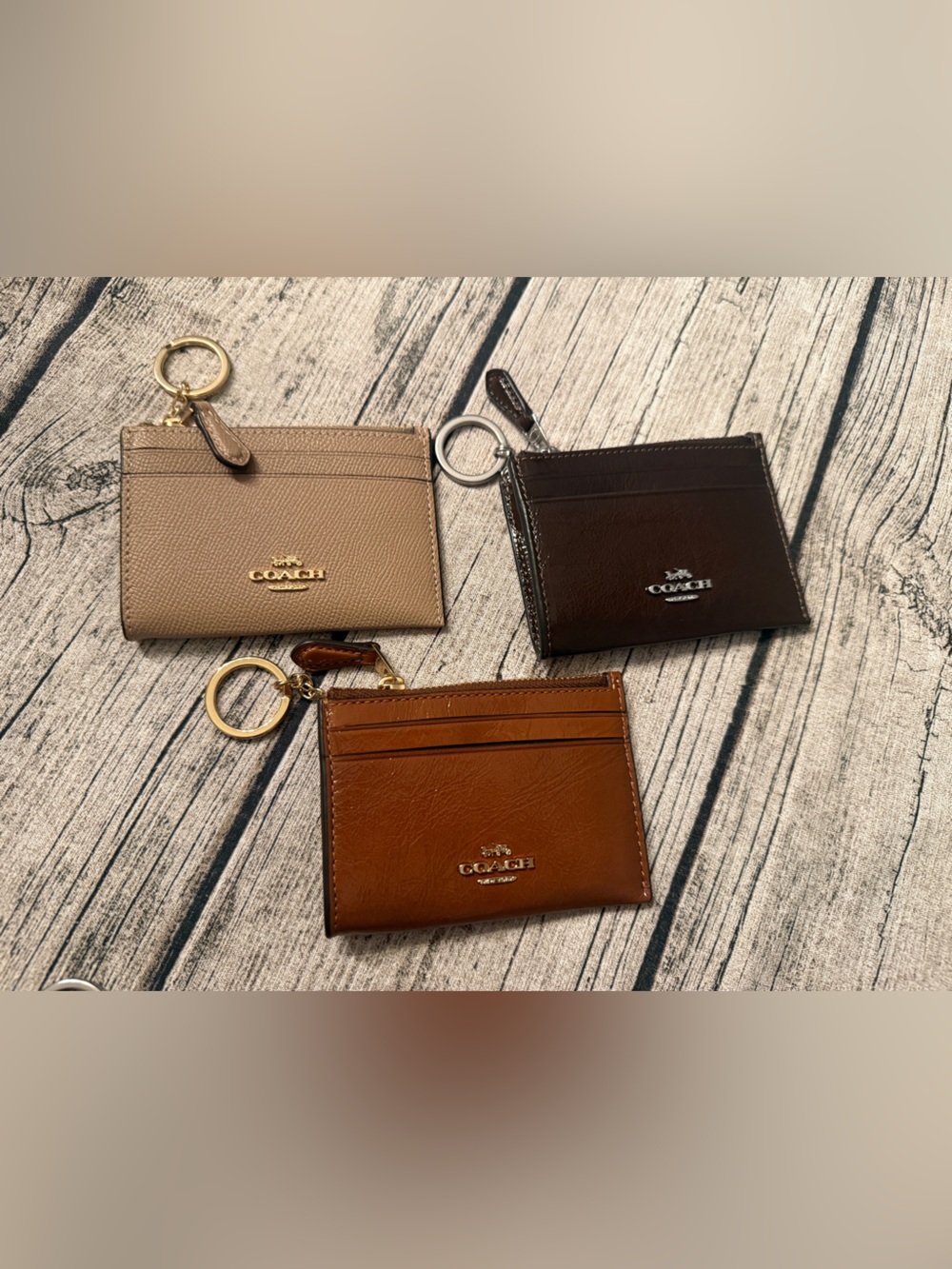 NWT! Coach Skinny ID leather case wallet with keychain - Picture 9 of 9